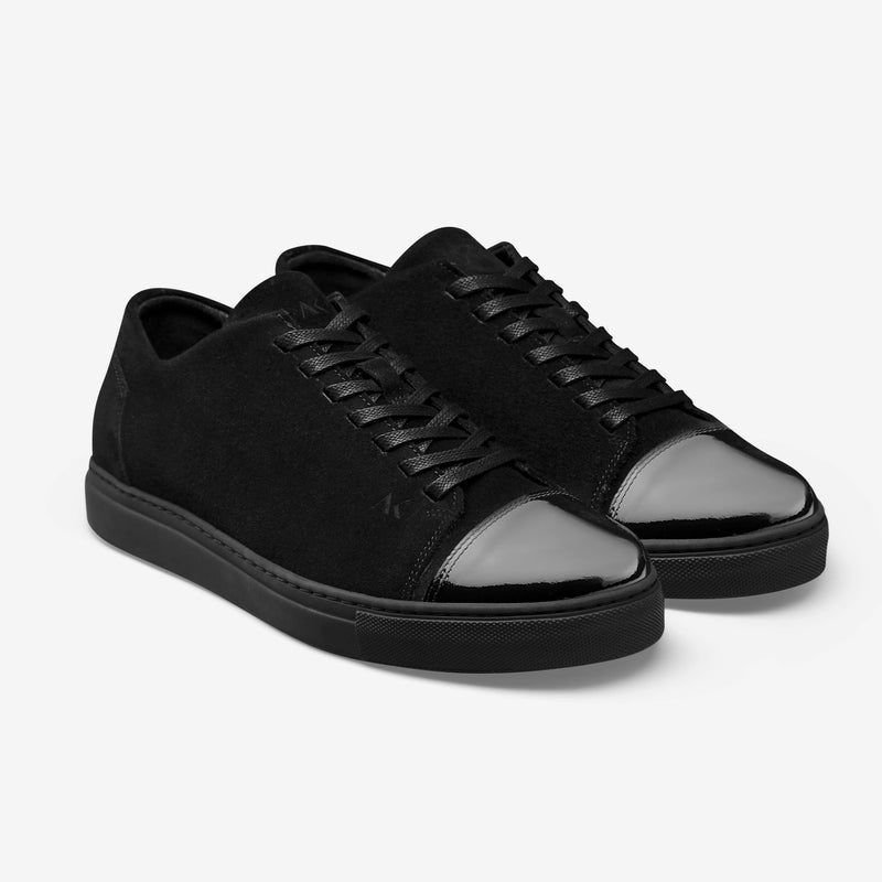 Dressed - Men's Sneaker All Black Suede Leather
