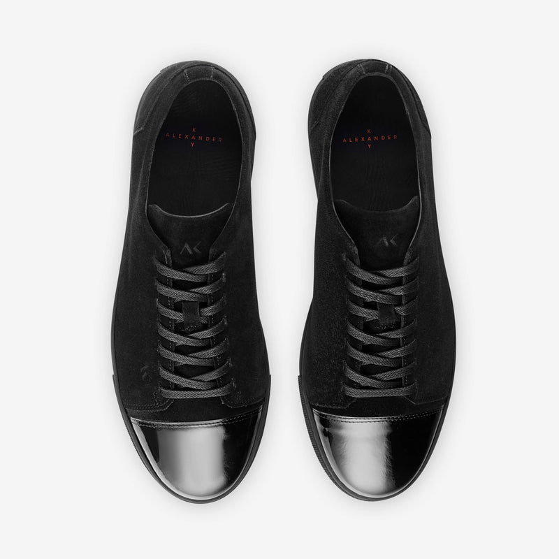 Dressed - Men's Sneaker All Black Suede Leather